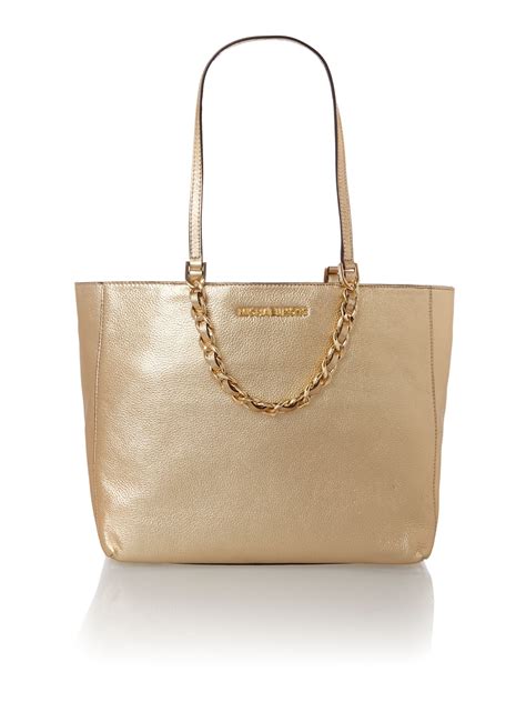 michael kors tasche gesteppt gold|michael kors opened satchel purse.